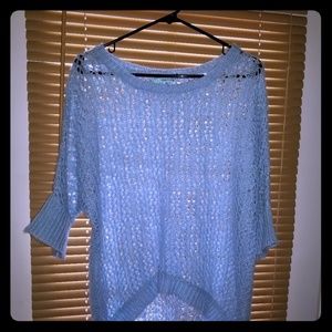 Maurices  blue knit pull over sweater